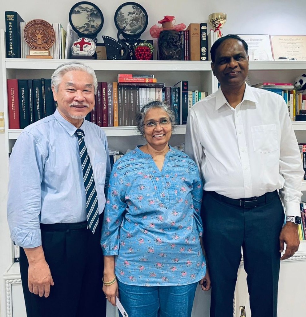 With EUCON International University, Saipan, USA President Dr. Christian Wei